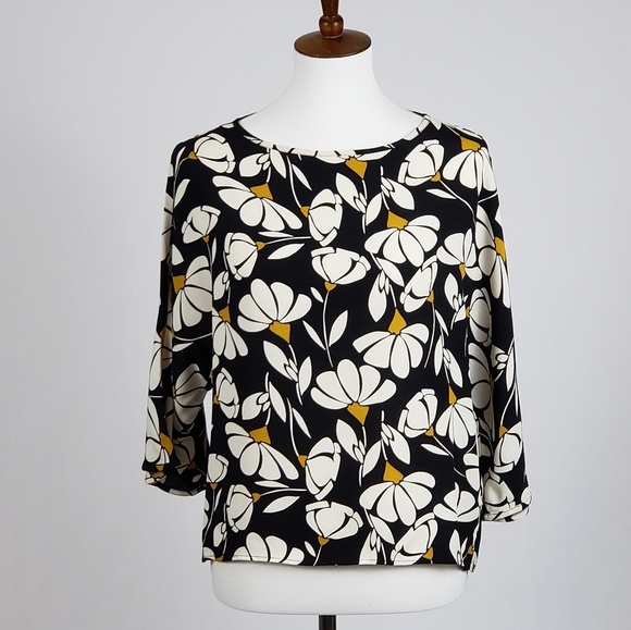 NEW!! Emme Marella All-Over Floral Print Top - Picture 2 of 8